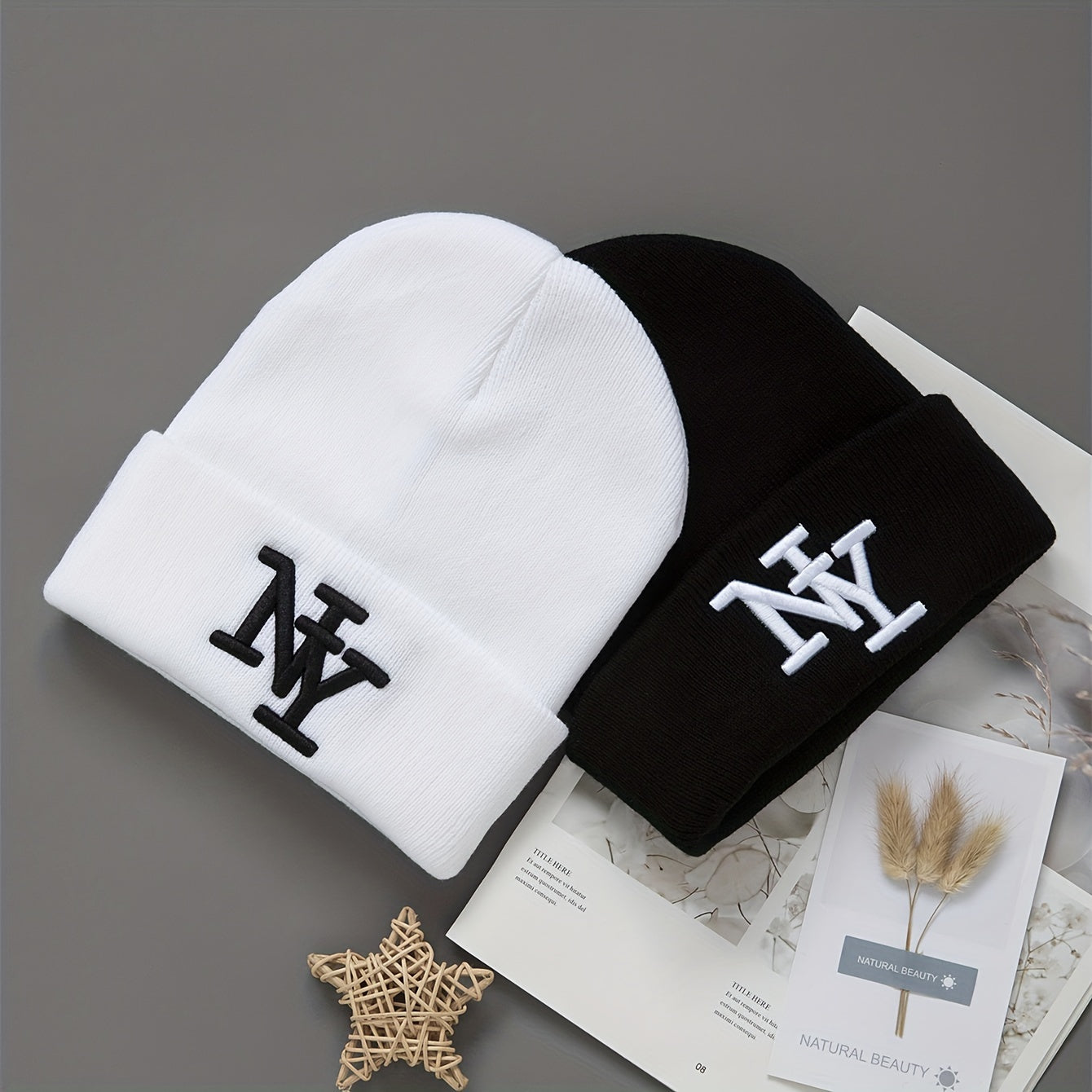 Cappelli Invernali Unisex (Set da 2) – Morbidi, Caldi e alla Moda per Uomo e Donna