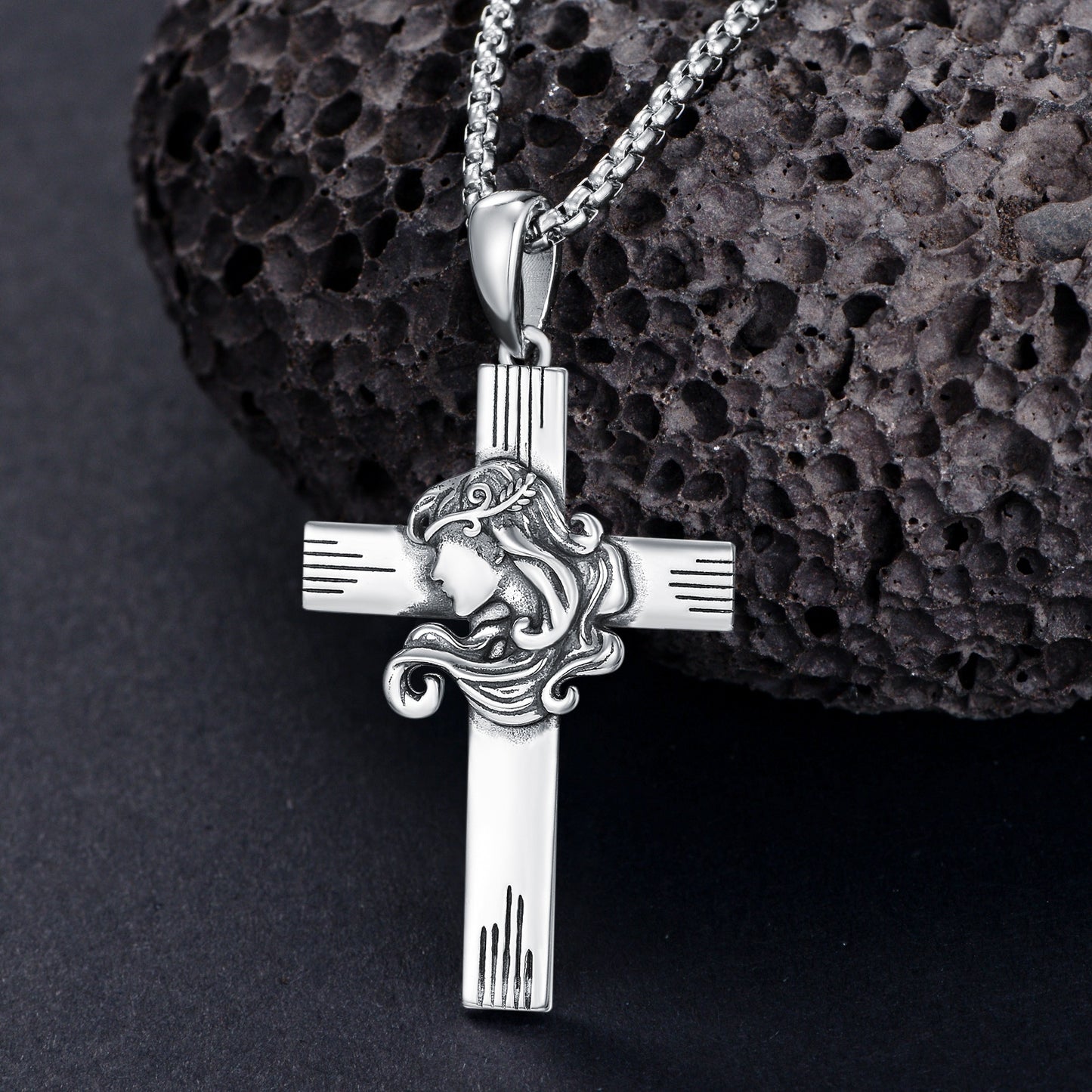 12 Zodiac Sign Necklaces for Men 925 Sterling 925 Silver Constellation Cross Pendant Chain Birthday Jewelry Gifts for Men Women