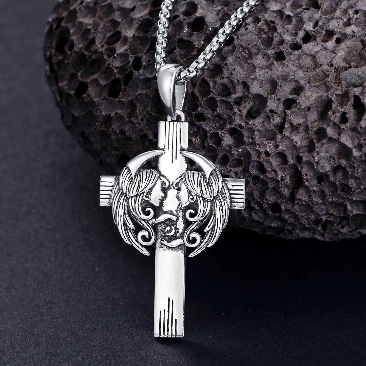 12 Zodiac Sign Necklaces for Men 925 Sterling 925 Silver Constellation Cross Pendant Chain Birthday Jewelry Gifts for Men Women