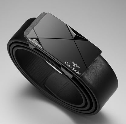 Ck Holiday Gift Men's Belt, Toothless Automatic Buckle Pants Waistband for Youth and Middle-Aged Casual Business Versatile Trousers, Office Attire, Everyday Belt, Sleek Design, Minimalist Belt, Durable Material, Highquality,